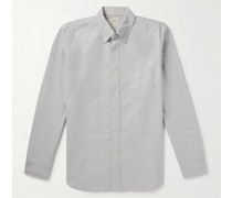 Hemd aus Baumwoll-Oxford mit Button-Down-Kragen