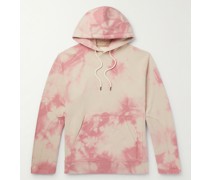 Hoodie aus Baumwoll-Jersey mit Batikmuster
