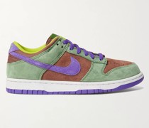 Dunk Low Mesh and Suede Sneakers