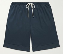 Straight-Leg Sea Island Cotton Drawstring Shorts