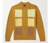 Pullover aus Jacquard-Strick mit Polokragen