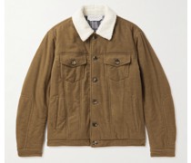 Cordjacke mit Futter aus Shearling