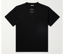 + Born X Raised T-Shirt aus Baumwoll-Jersey mit Stickerei und Logoprint