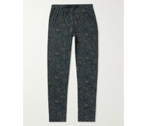 Pyjama-Hose aus bedrucktem Stretch-Modal-Jersey