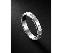 Ice Cube Ring aus 18 Karat Weißgold mit Diamant