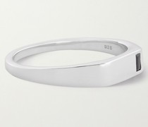 Valor Siegelring aus rhodiniertem Silber mit Spinell