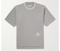 T-Shirt aus Stretch-Jersey mit Logoprint