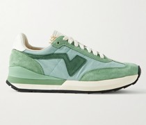 FKT Runner Suede and Leather-Trimmed Nylon-Blend Sneakers