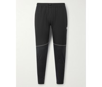 Slim-Fit Tapered Panelled Recycled-Dot Air Mesh and Stretch-Nylon Trousers