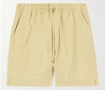 Gerade geschnittene Shorts aus Baumwoll-Ripstop