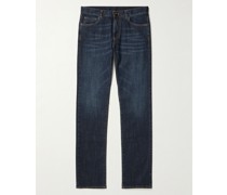 Schmal und gerade geschnittene Jeans aus Stretch-Denim