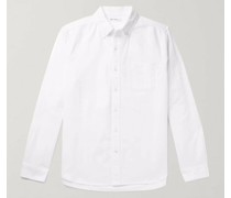 Hemd aus Baumwoll-Oxford mit Button-Down-Kragen