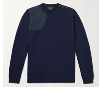 Alcantara-Trimmed Wool Sweater