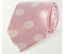 Cambridge Krawatte aus Seiden-Twill mit Polka-Dots