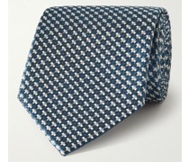 Krawatte aus Seiden-Jacquard, 8 cm