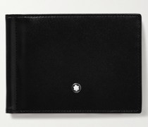 Meisterstück aufklappbares Portemonnaie aus vollnarbigem Leder mit Geldklammer