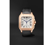 Santos Automatic 35.1mm Rose Gold Interchangeable Alligator and Leather Watch, Ref. No. WGSA0012
