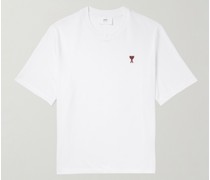 T-Shirt aus Biobaumwoll-Jersey mit Logostickerei