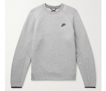 Sweatshirt aus „Tech-Fleece“-Material aus einer Baumwollmischung mit Logoprint