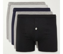 Set aus fünf Retropants aus einer Stretch-Lyocell-Baumwollmischung