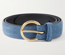 Gürtel aus Veloursleder, 3 cm