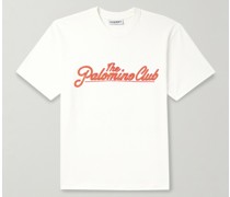 T-Shirt aus Baumwoll-Jersey mit Print in Stückfärbung