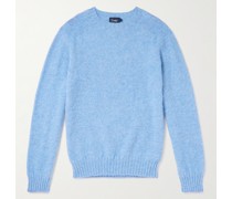Pullover aus gebürsteter Shetland-Wolle