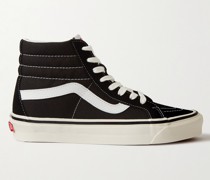 SK8-HI High-Top-Sneakers aus Veloursleder und Canvas mit Lederbesatz