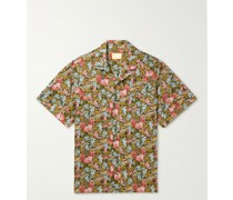 Philip Camp-Collar Printed Linen Shirt