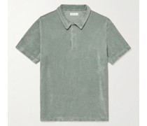 Lounge Cotton-Terry Polo Shirt