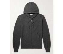 Kapuzenjacke aus Kaschmir mit Reißverschluss