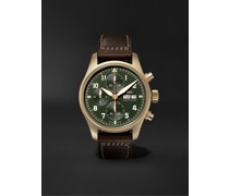 Pilot's Spitfire Automatic Chronograph 41 mm Uhr aus Bronze mit Lederarmband, Ref.-Nr. IW387902