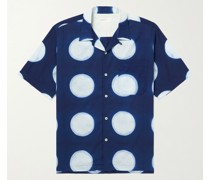 Camp-Collar Printed Cotton Shirt