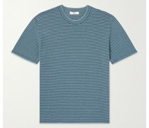 Gestreiftes T-Shirt aus einer Baumwoll-Leinenmischung
