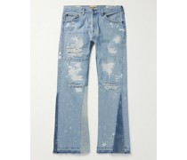 Indiana Flare schmal geschnittene Jeans in Distressed-Optik