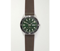 Waterbury Dive Automatic 40mm Stainless Steel and Leather Watch