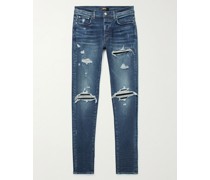 MX1 Skinny Jeans mit Einsätzen in Distressed-Optik
