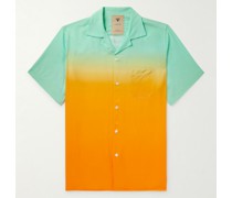 Sunset Grade Hemd aus mattem Satin mit Reverskragen