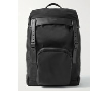 City Leather-Trimmed ECONYL Backpack