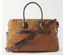 Cabine Weekender aus Baumwoll-Canvas mit Lederbesätzen