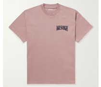 Aces T-Shirt aus Biobaumwoll-Jersey mit Print und Logostickerei