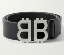 BB Crypto Gürtel aus Leder mit Logoverzierung, 3,5 cm