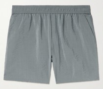Gerade geschnittene Shorts aus einer Seidenmischung