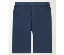 Agro Maestra Shorts mit geradem Bein aus einer elastischen Baumwoll-Leinenmischung