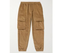 Javier Tapered Cotton-Corduroy Cargo Trousers