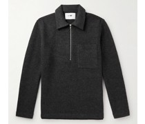Ivan 6398 Pullover aus Merinowolle mit kurzem Reißverschluss