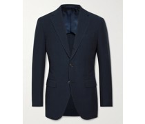 Slim-Fit Cotton-Seersucker Suit Jacket