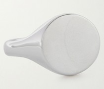 Wells Siegelring aus rhodiniertem Silber