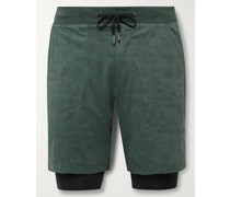 License to Train Elite gerade geschnittene Shorts aus recyceltem Stretch-Mesh mit Kordelzugbund