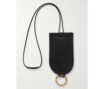 Billy Schlüsselanhänger aus Leder mit goldfarbenen Details